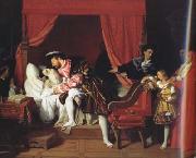 Jean Auguste Dominique Ingres The Death of Leonardo da Vinci (mk04) oil painting